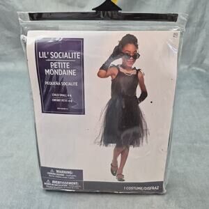 Lil Socialite Girl Breakfast at Tiffany's Costume Dress Up Pretend Play 4-6